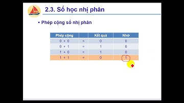 Phép cộng 2 số nhị phân