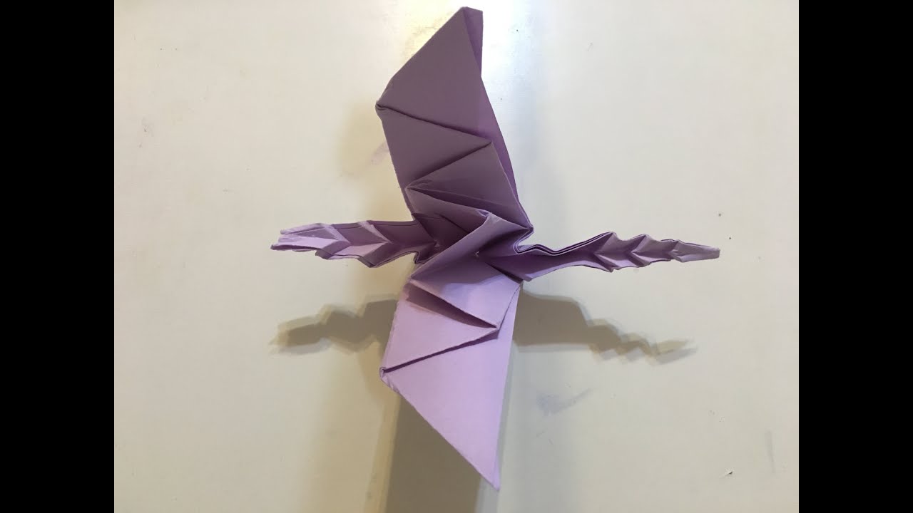 Origami Tutorial Dragon (Jeremy Shafer) YouTube