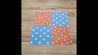 How is the patchwork square opening technique done