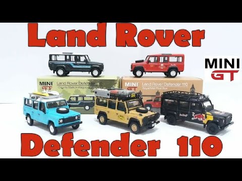 MINI GT Land Rover Defender 110 2個セット MINI GT 1/64 - LAND ROVER Defender 110 County Station Wagon