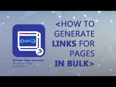 How to quickly Generate Links for Multiple Pages in under 2 minutes