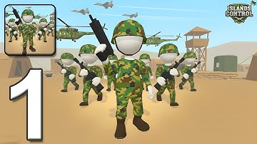 Islands Control Army War - Gameplay Walkthrough Part 1 - Mine Build & Survive (iOS, Android)