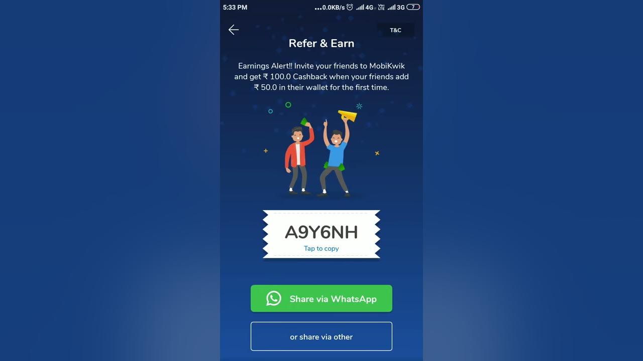 5. Mobikwik Referral Code for New Users 2024: Get Rs. 50 Cashback on First UPI Transfer - wide 5