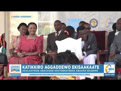 Katikkiro Aggaddewo Ekisaakaate 2026 Nnaabagereka Akuutidde Abazadde Ku Buntubulamu Ageesigika 