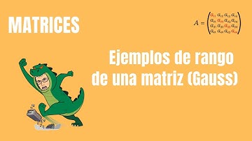 Ejemplos de rango de una matriz (Método de Gauss) - MATEMÁTICAS