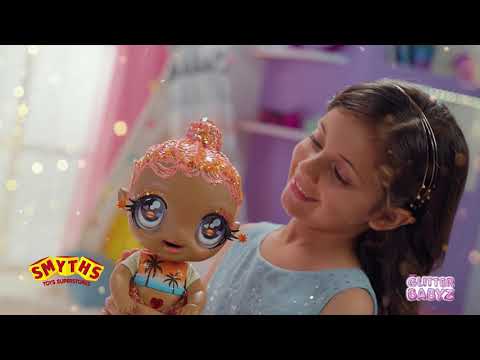 Rubicundo malo Motear Glitter Babyz Baby Doll with 3 Magical Colour Changes- Smyths Toys - YouTube