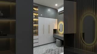 almirah design for bedroom #woodenalmari wardrobe storage solution #homedecor