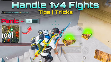 HOW TO HANDLE 1V4 SITUATION IN PUBG MOBILE💥BEST CLOSE RANGE TIPS & TRICKS BATTLEGROUNDS MOBILE BGMI