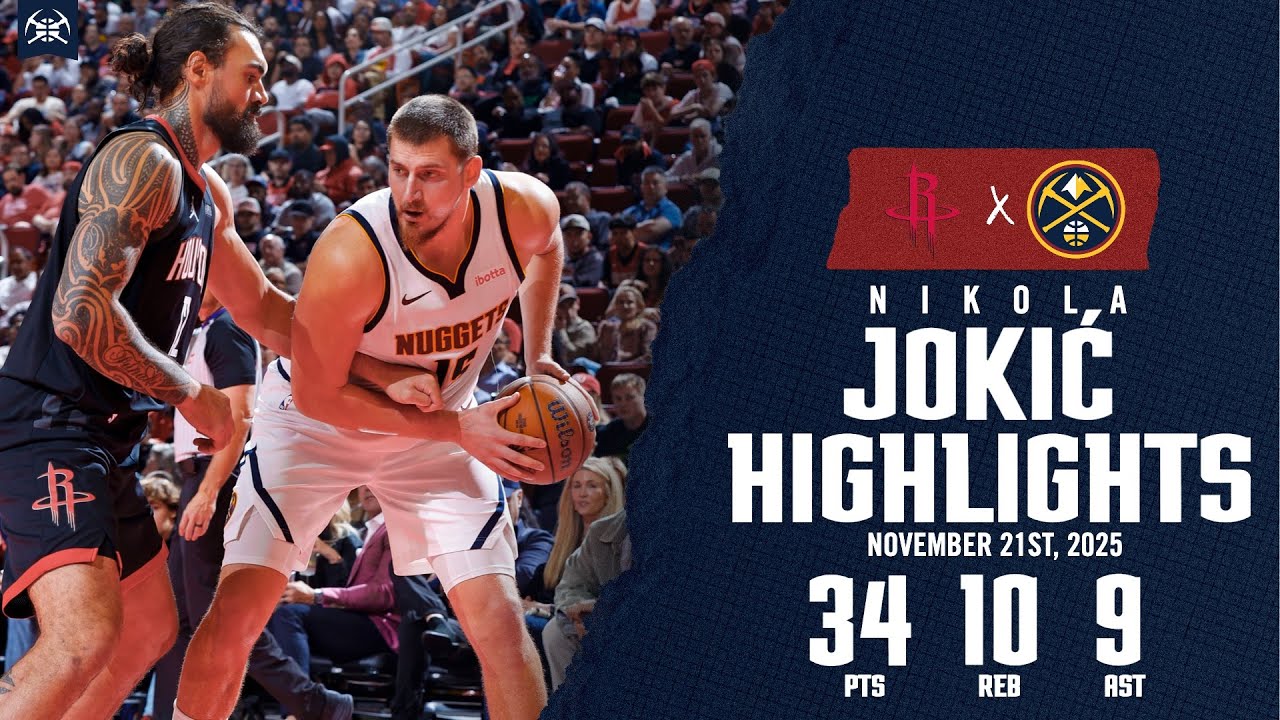 Никола Йокич почти трипл-дабл | Лучшие моменты против ХОУ