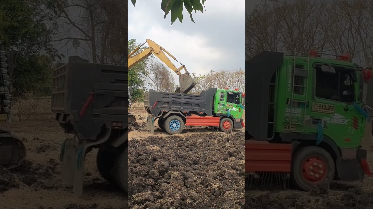 ដឹកដីចាក់ក្នុងភូមិ🚛Drump Druck Team Hyundai