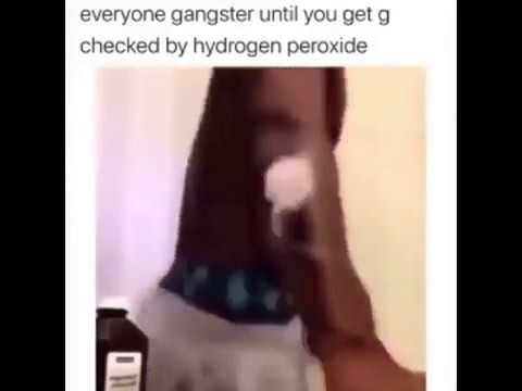 Everyone gangster til they get checked by the hydrogen peroxide