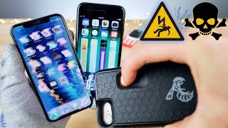 Электрошокер для iPhone X с помощью чехла Taser для iPhone 8