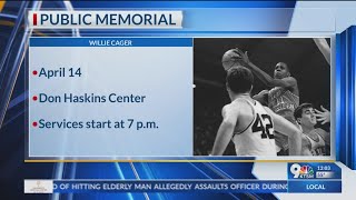 Willie Cager's family announces the public memorial