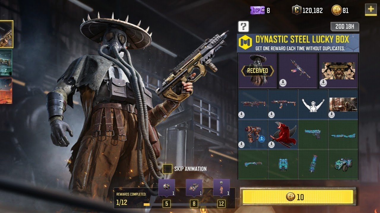 ONLY ONE CP 😱 DYNASTIC STEEL LUCKY BOX IN COD MOBILE