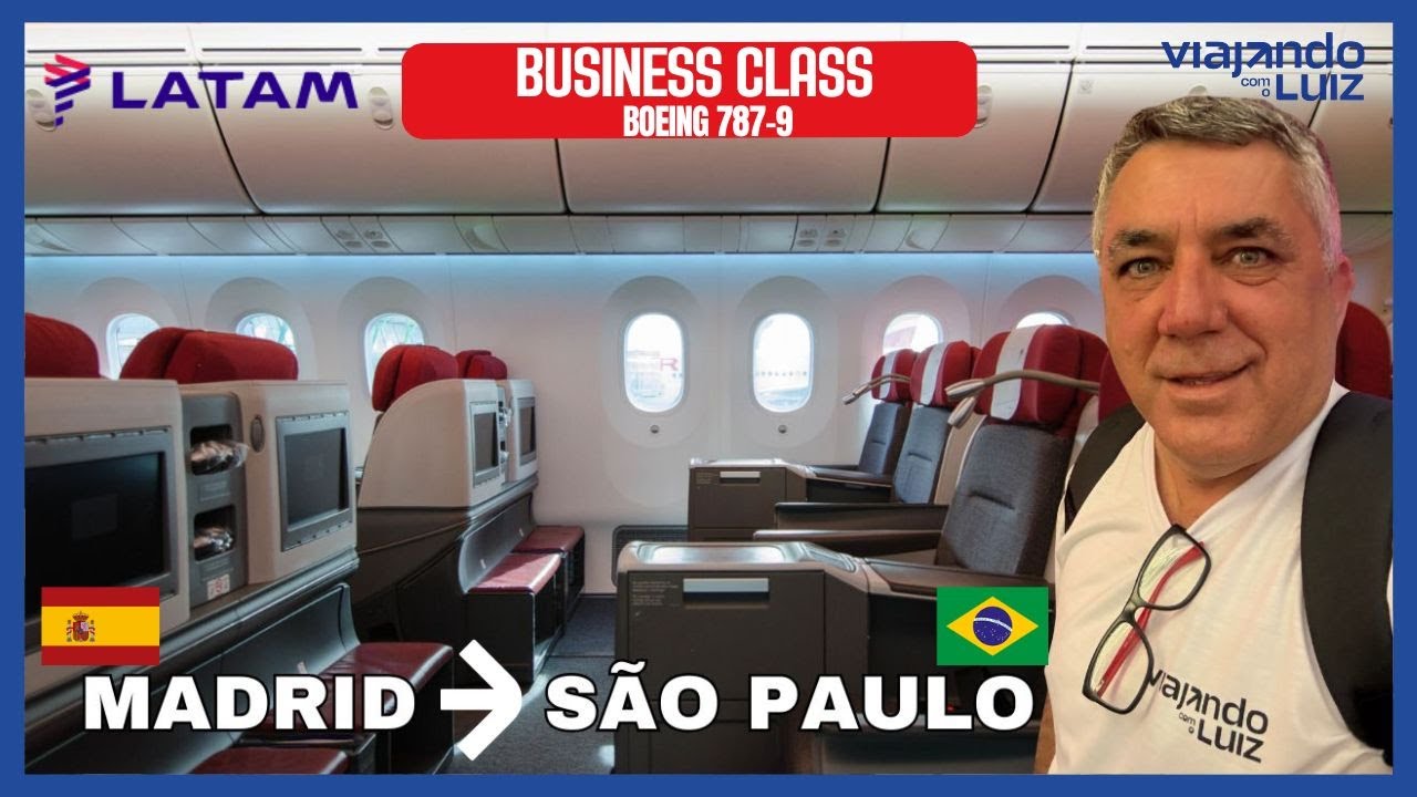 MADRID X SÃO PAULO NA CLASSE EXECUTIVA DA LATAM