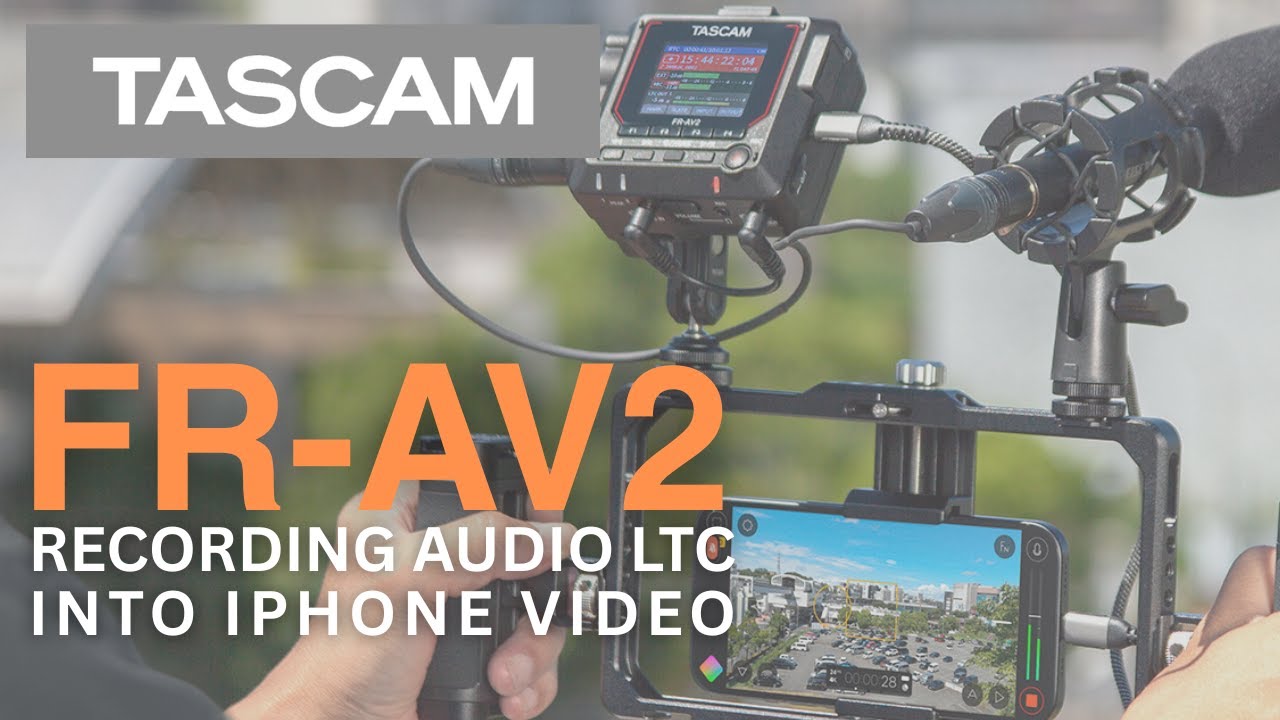 Запись аудио-таймкода на iPhone с помощью FR-AV2