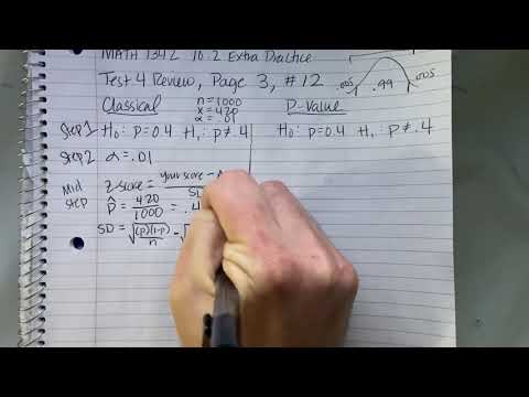 MATH 1342 More Hypothesis Test Practice