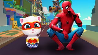 КТО КРУЧЕ? СУПЕР АНДЖЕЛА ГЕРОЙ или ЧЕЛОВЕК-ПАУК? - LITTLE MOVIES screenshot 3