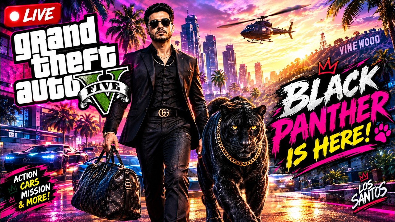 🔴 GTA 5 LIVE: BLACK PANTHER KA DAR 🐾🔥 | Insane Gameplay 😱 NTOR PLAYZ