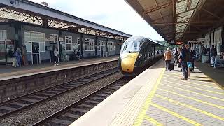 train' arrives at newton abbot railway station this morning.31.5.24.