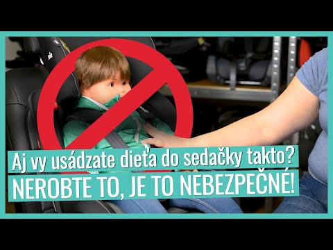 Video: Ako Dať Dieťa Do Autosedačky