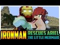 Minecraft Minevengers: Iron Man Rescue Ariel The Little Mermaid