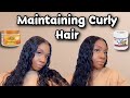 How to revive/re-apply your curly wig using 2 products! Get the wet look all day | Ft DOLA HAIR