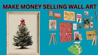How to Create PRINTABLE Wall Art in Canva to Sell on Etsy (no skill required) #etsy #digital
