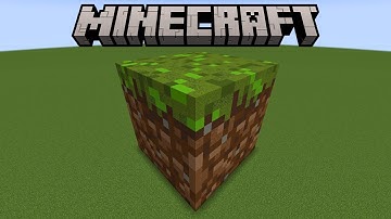 How To Build Giant Grass Block In Minecraft