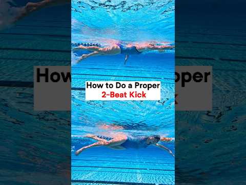 Two-beat kick = one kick per stroke. Less effort. Better timing.