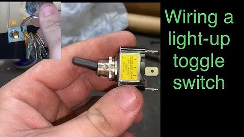 How to wire a three terminal light up toggle switch.