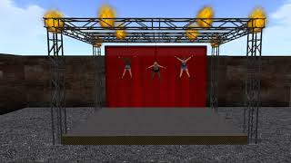 Aerial dance in Secondlife