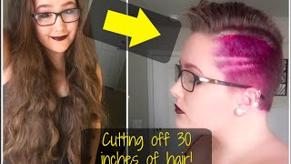 Cutting off 30 inches of hair!