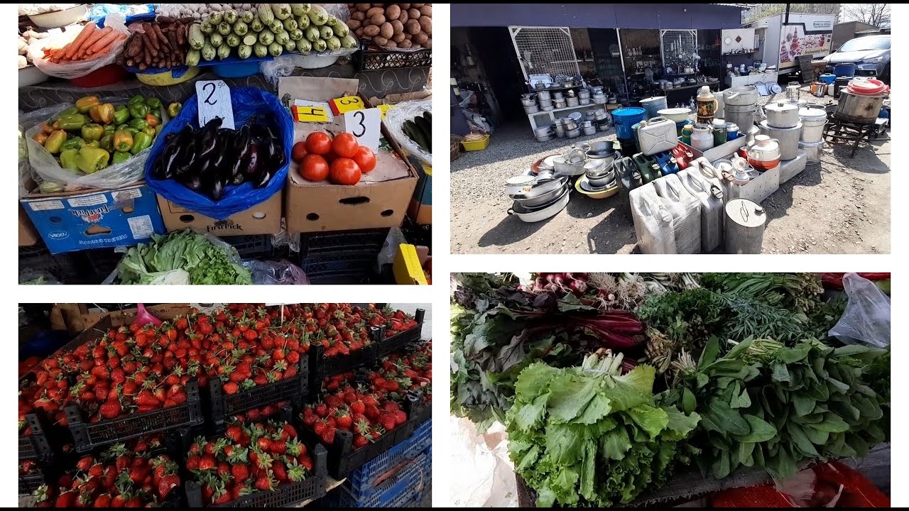 Навтлугский рынок Самгори Тбилиси Барахолка Какие цены в марте