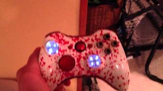 BLOOD SPLATTER Xbox 360 controller