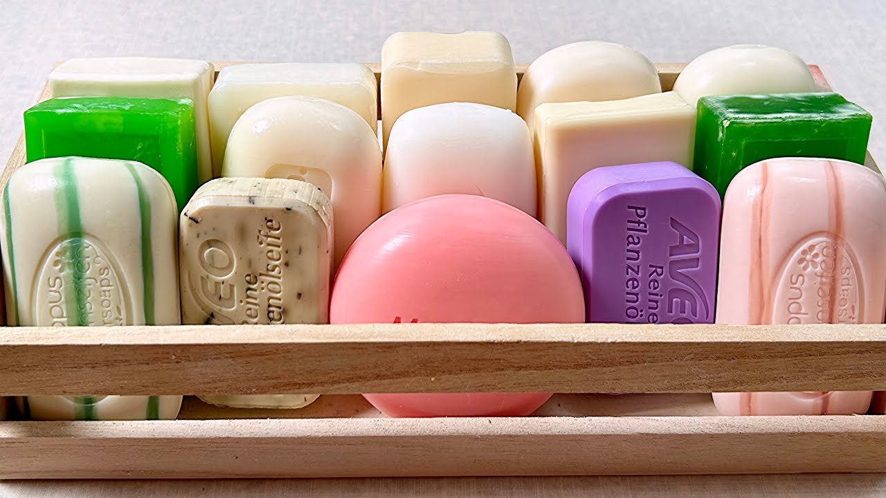 ASMR soap cutting 💗 Резка мыла АСМР