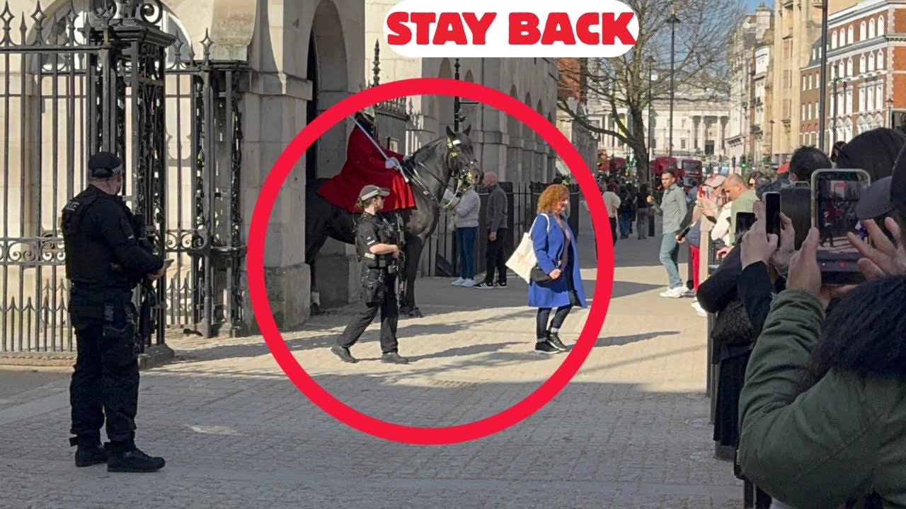 Crowd Gets Warning: Stay Behind the Bollards