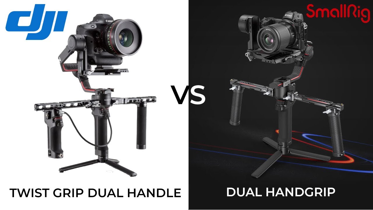 DJI Twist Grip Dual Handle vs SmallRig Dual Handgrip for DJI RS2/RSC2 -  Which Should You Buy?