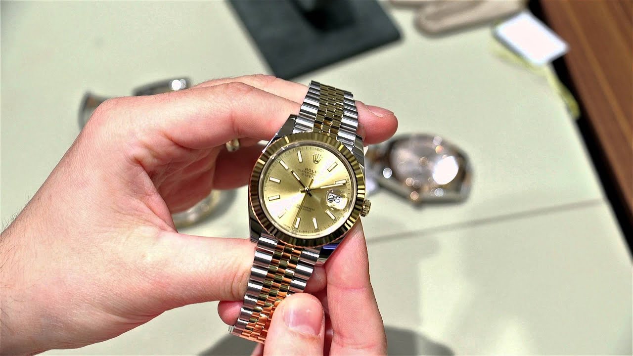 Oyster Datejust 41 Watch Hands On - YouTube