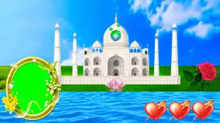 Green screen Tajmahal photo editing screenshot 1