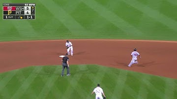 WSH@PIT: Coke ends a scoreless frame with 4-6-3 DP