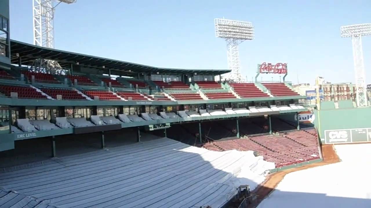 fenway park from suite, during 2009 construction YouTube
