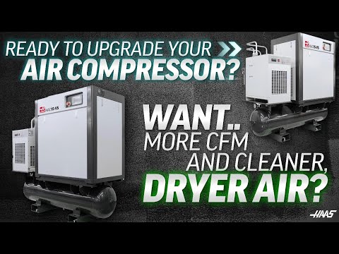 Haas-luchtcompressoren met vaste en variabele snelheid en roterende schroeven - miniatuurafbeelding van video