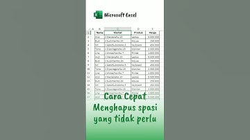 Cara Cepat Membersihkan Spasi Berlebih di excel #microsoftexcel #exceltips #belajarexcel