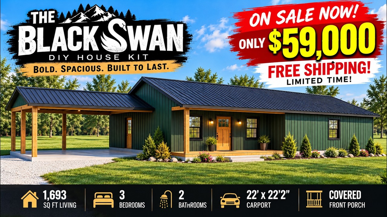 ONLY $79K MODULAR CABIN?! Big Bertha 1.0 Cabin #modularhome #prefabhouse #prefabhome #modularhouse