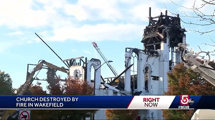 Crews demolish burned remnants of historic church