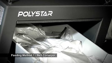 Feeding of plastic recycling machine