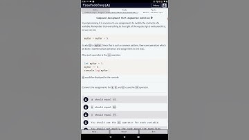 freeCodeCamp - Compound Assignment with augmented Addition +=☑️  &  Subtraction -= ☑️ in JavaScript 