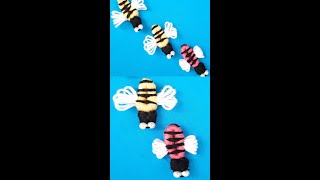 Hand Embroidery for beginners | Honey Bee Making tricks | Bee Embroidery Tutorial#Shorts