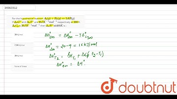 For the hypothetical reaction `A_(2)(g) + B_(2)(g) hArr 2AB(g)` If `Delta_(r)G
